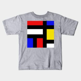 Inspired by Mondrian 2 Kids T-Shirt